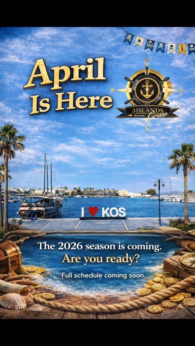 April is here… and something exciting is on the horizon. ☀️⚓

The 2026 season is getting closer, bringing new adventures, crystal clear waters, and unforgettable moments at sea. Are you ready to sail with us again? Or experience it for the first time?

Stay tuned  our full 2026 schedule is coming soon.

Ready to sail with us? Your adventure starts here.

Operator @sailawaykos

📍 Location: Kardamena, 853 02
📩 3islandscruisekosgreece@gmail.com
📞 WhatsApp: +30 694 637 3230
🌐 Book now: www.3islandscruisekosgreece.com

#3islandscruisekosgreece #kosisland #boatcruisekosislandgreece
#nisyroscruise #visitgreece